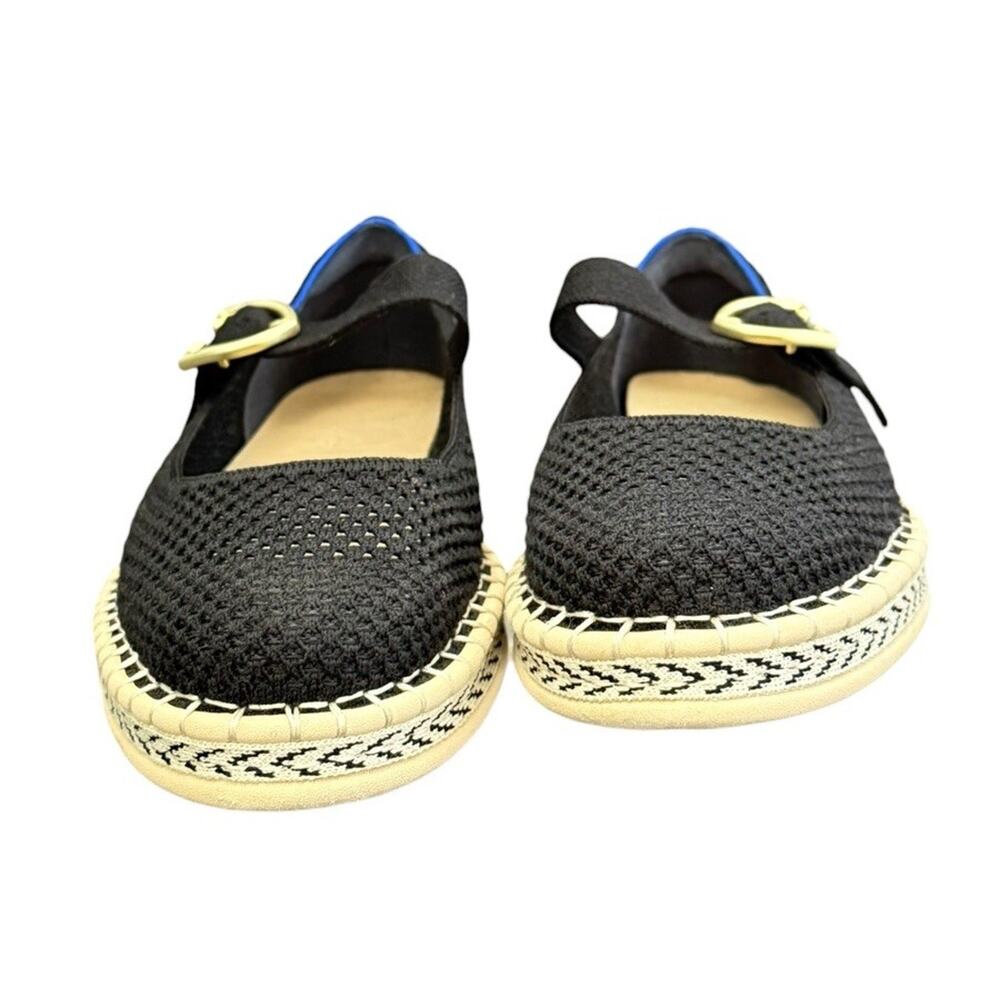 Rothys Espadrille Mary Jane Flats Shoes Round Toe Black Casual Walking Size 8.5 - Picture 8 of 12
